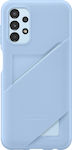 Samsung Card Slot Cover Umschlag Rückseite Silikon Arctic Blue (Galaxy A13 4G) EF-OA135TLEGWW