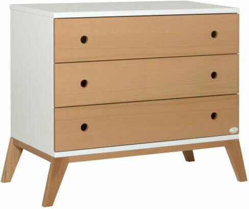 Luna Baby Kommode mit 3 Schubladen Braun 100x55x90cm