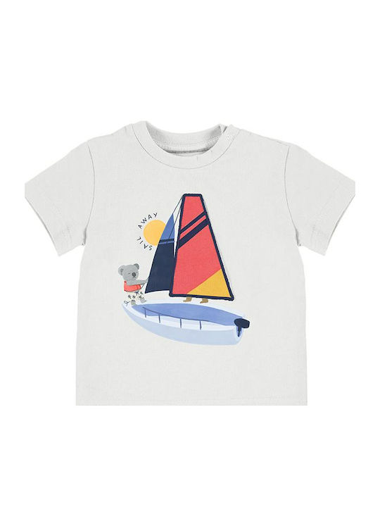Mayoral Tricou pentru copii Alb Sail Away