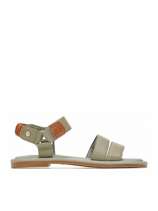 Carmela Footwear Leather Women's Flat Sandals w...