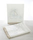 Bellissimo Baptism Towel Set Καράβι Λευκό