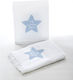 Bellissimo Set Christening Oilcloths My Little Star White-Blue 3 Pieces