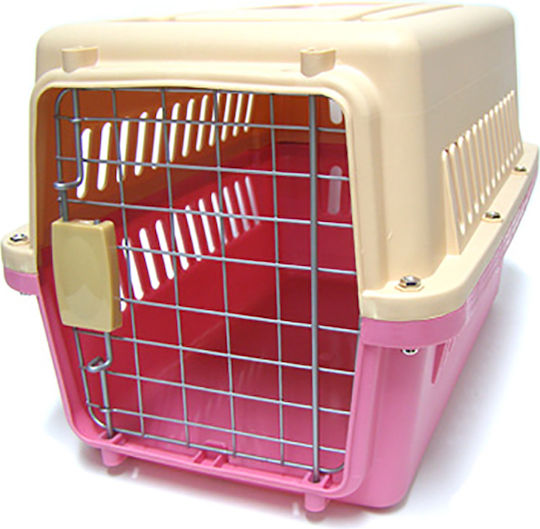 Pet Interest Ulysses 1 Κλουβί Μεταφοράς Σκύλου Ροζ 48.4x31.8x30.3cm