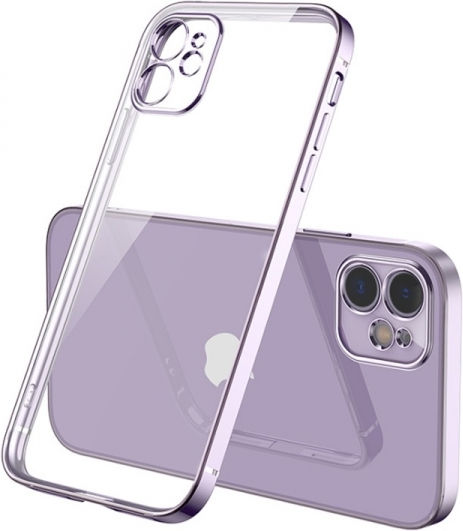 Bodycell HD Clear Back Cover Σιλικόνης Μωβ (iPhone 13 mini)