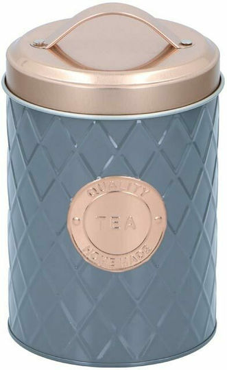 Tee-Glas mit Deckel Metallisch Grau