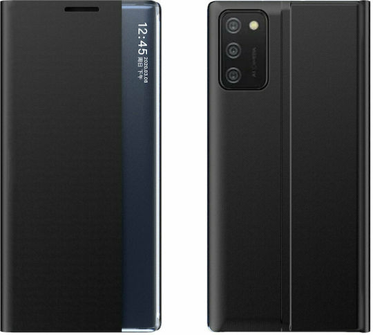 New Sleep Umschlag Rückseite Kunststoff Schwarz (Galaxy A03s)