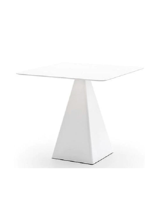 Mug Tisch Küche mit Kunststoffoberfläche White 68x68x75cm 847-39658