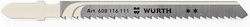 Wurth 608116111 Λάμες 100/75x2,5mm για Ξύλο 5τμχ