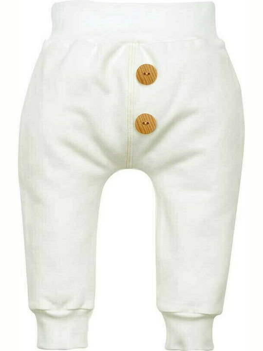 Makoma Παιδικό Παντελόνι Υφασμάτινο Λευκό