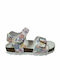 Crecendo sandal white-coloured