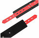 Dream Love OhMama! Fetish Lock Buckle Wrist Restraints Handcuffs Black/Red