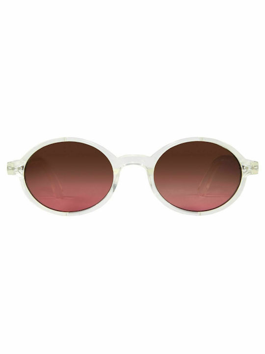 Sun's Good The Oval Sunglasses with Transparent Plastic Frame SG20C010