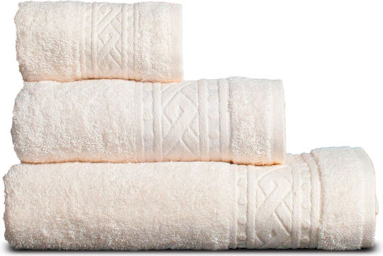SB Home Προσώπου Rayan 50x90εκ. Εκρού Βάρους 460gr/m²