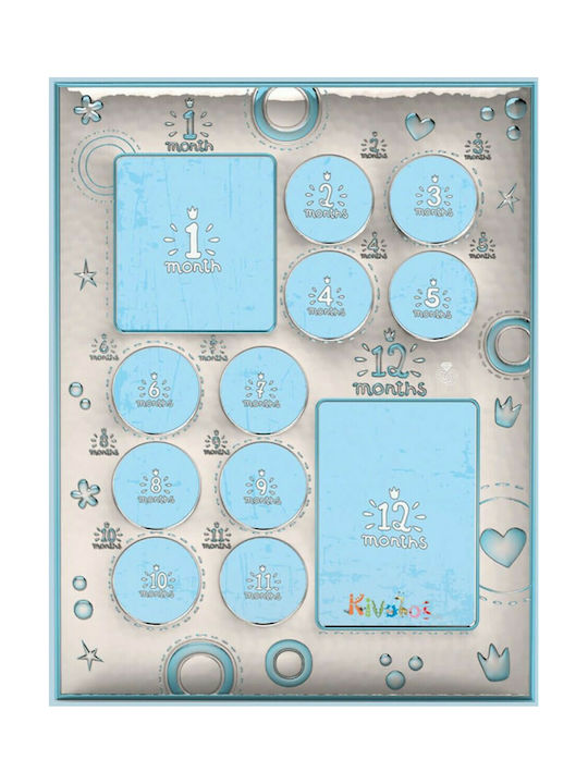 Slevori Kinder Multiframe Silber Blau 19.3x25.4cm