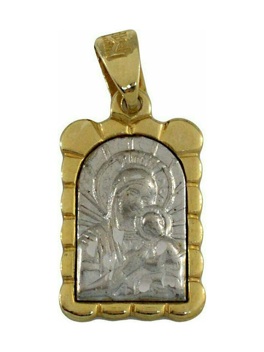 Mertzios.gr Pendant Kids Talisman with Virgin Mary from Gold 14K ME270717452X