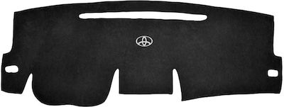 Car Dashboard Cover Alcantara with Emblem for Toyota Corolla X 4D Black Colour