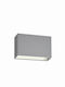 Fos me Επιτοίχια Εξωτερική Πλαφονιέρα LED IP65 12W με Φυσικό Λευκό Φως Διπλής Δέσμης 12.5x3.9x20εκ.