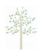 Mimi'lou Kids Wall Sticker Big Apple Tree Baby Blue