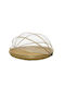 Kaemingk Bread Box with Lid made of Bamboo Brown 25x25x7cm