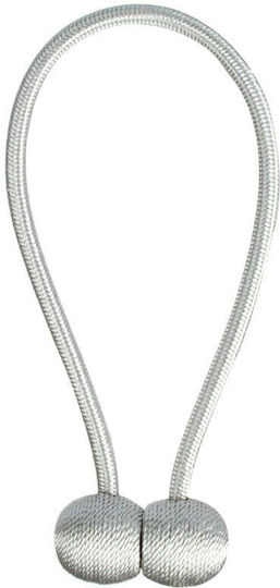 Tie-Back Magnetic din Metal Gri 2buc Tie-Back Magnetic din Metal Gri 2buc
