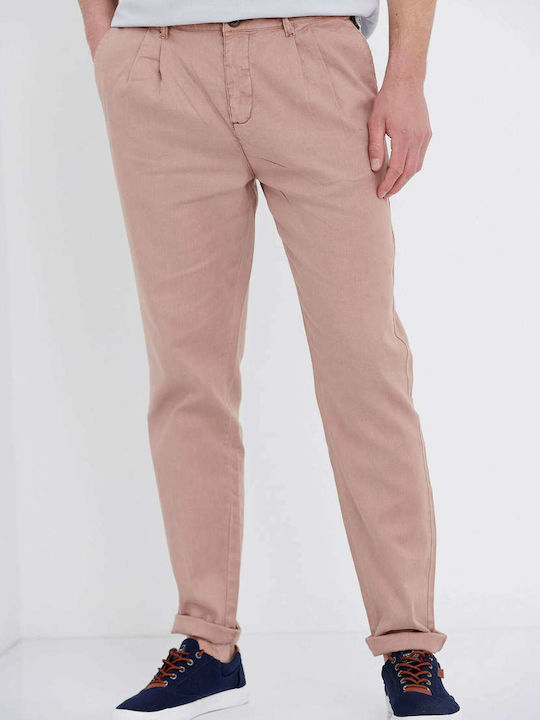 Funky Buddha Trousers Chino in Regular Fit Pink