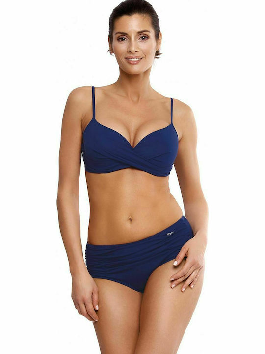 Marko Bikini Set Bra & Slip Bottom Navy Blue