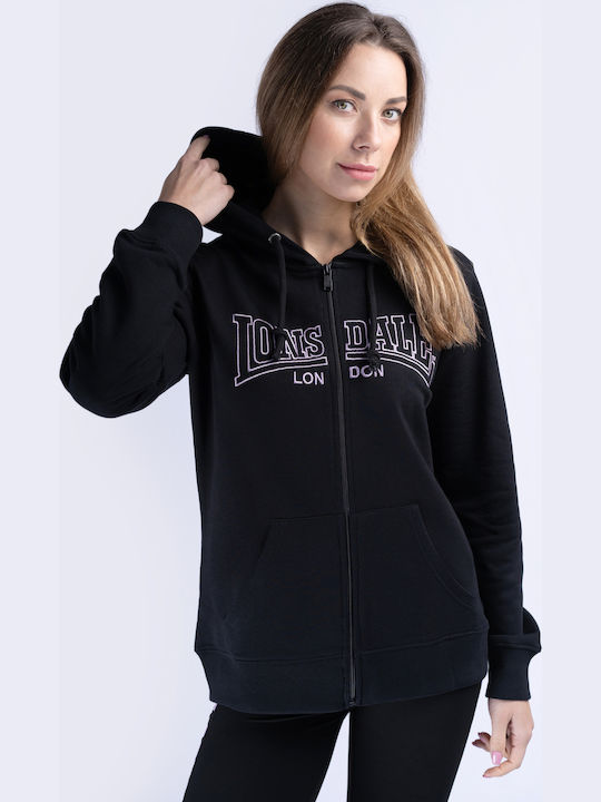 Golspie Women's Sweatshirt Jacket Hooded Black