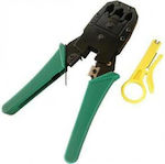 Tuosen Ethernet Internet Cable Crimping Plier RJ12, RJ11, RJ45, RJ10 with Cable Cutter RJ45,RJ11,RJ12 (Length 192mm) 916