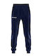 Panta Sweatpants Glossy with Elastic Navy Blue