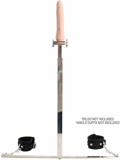 Kiotos Speader Μπάρα Ακινητοποίησης Speader Bar For Dildo & Ankle Cuffs σε Γκρι Χρώμα