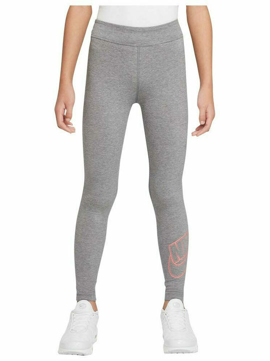 Kids Legging Sports Long Gray Sportswear Essential