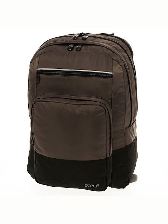 Polo Inferno School Bag Backpack Elementary, Elementary in Brown color