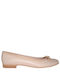 Blondie Synthetic Leather Ballerinas Beige