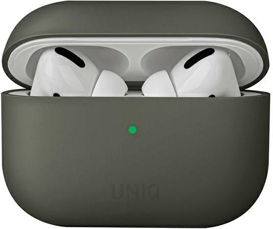 Uniq Lino Hülle Silikon Grey Moss für Apple AirPods Pro