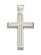 Mertzios.gr White Gold Cross 14K