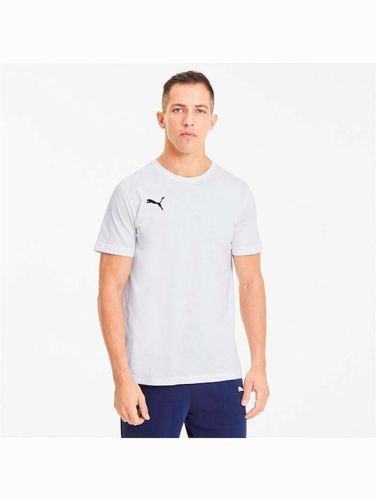 Puma TeamGoal 23 Ανδρικό T-shirt Λευκό με Λογότυπο