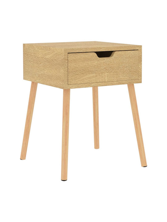 Wooden Bedside Table Sonoma Δρυς 40x40x56cm