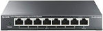 TP-LINK TL-RP108GE v1 Managed L2 PoE Switch με 8 Θύρες Gigabit (1Gbps) Ethernet