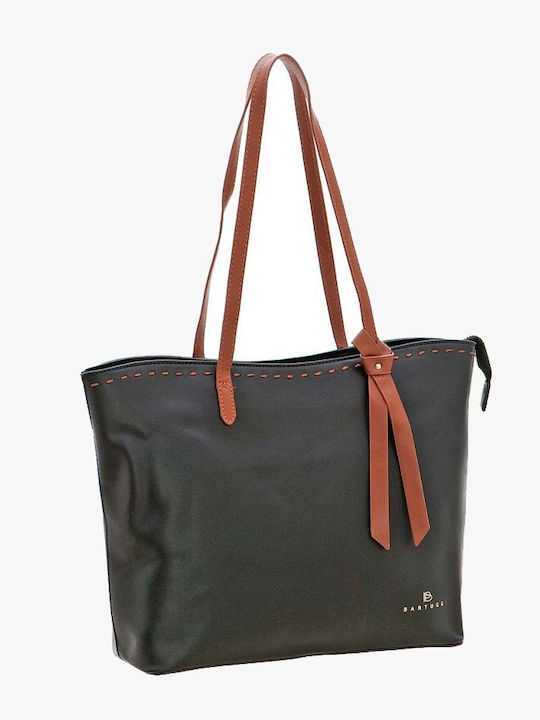 Bartuggi Γυναικεία Τσάντα Shopper Ώμου Μαύρη