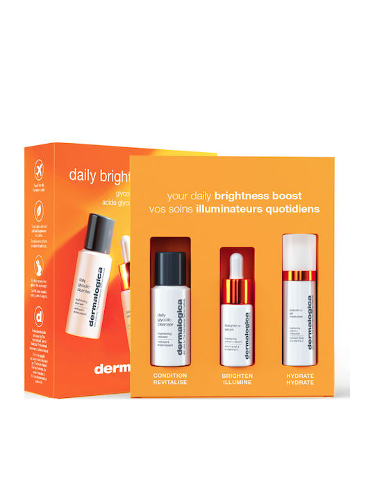 Dermalogica Daily Brightness Boosters Daily Glycolic Hautpflegeset für Feuchtigkeitsspendend & Gesichtsreinigung Dermalogica Daily Brightness Boosters Daily Glycolic Hautpflegeset für Feuchtigkeitsspendend & Gesichtsreinigung