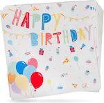 Party Napkins Happy Birthday Multicolored 20pcs