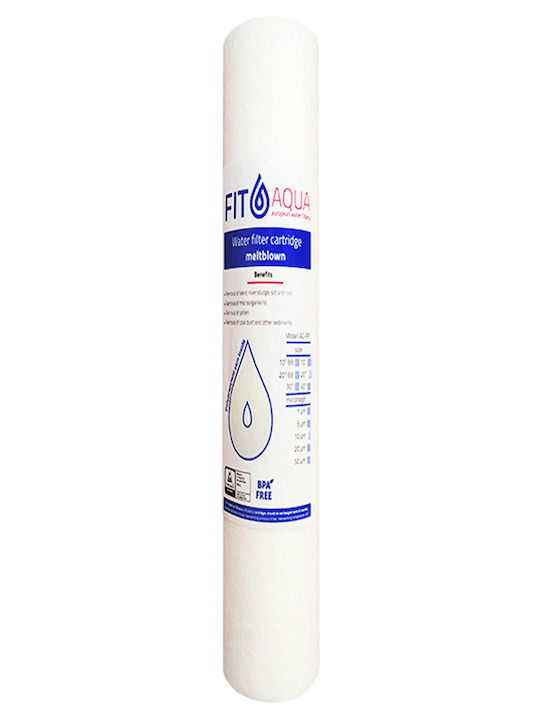 Fit Aqua Ανταλλακτικό Φίλτρο Νερού Άνω και Κάτω Πάγκου από Πολυπροπυλένιο 20" 10 μm
