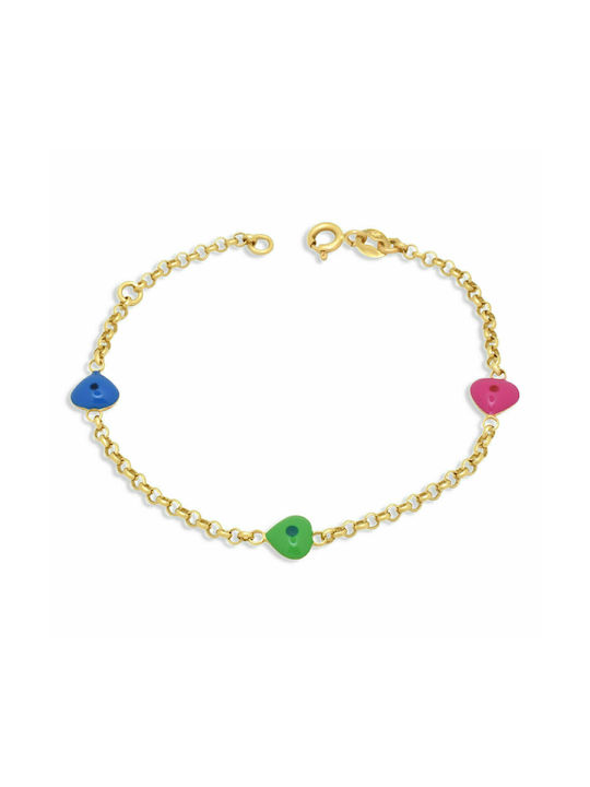 Children's 14K Gold bracelet with elements