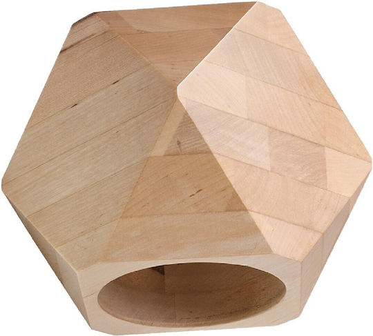 Sollux Woody Leuchte Wand Braun 14x17x17cm