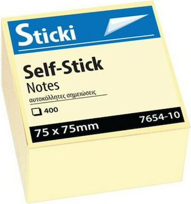 Post-it Notes Pad Cube 400 Sheets Yellow 7.5x7.5cm