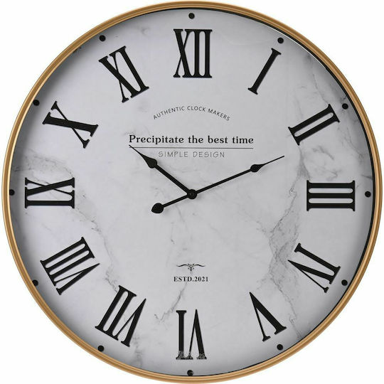 JK Home Decoration Ρολόι Τοίχου Ξύλινο Λευκο Ø60cm JK Home Decoration Ρολόι Τοίχου Ξύλινο Λευκο Ø60cm