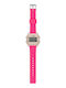 I AM Digital Women's Watch with Pink Rubber Strap