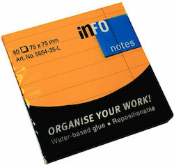 Stickers Memo Pads in Cube Orange 7.5x7.5cm Info Notes Brilliant Stickers Memo Pads in Cube Orange 7.5x7.5cm Info Notes Brilliant