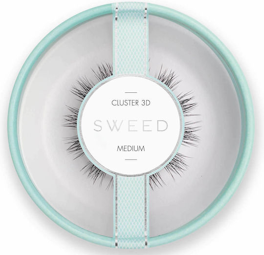 Sweed Cluster Cluster Lashes in Black color Medium