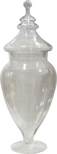 Marva Διακοσμητικό Βάζο Glas Transparent 18x18x55cm 1Stück